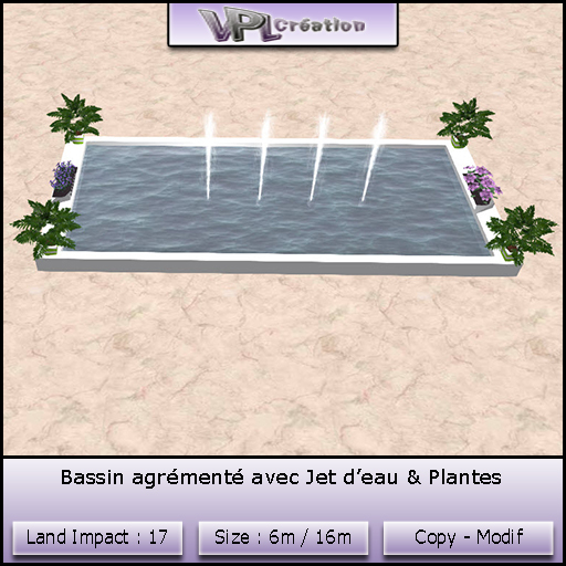 Bassin avec jet d'eau