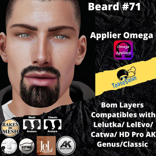 #TS# Beard #71 BOM - Lel Evo/Catwa HD Pro/AK/ Classic
