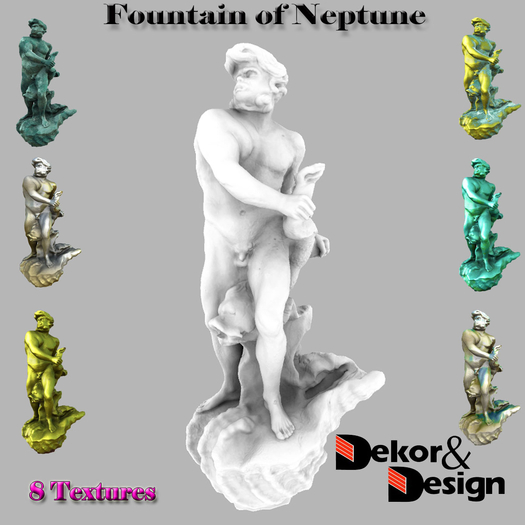 D&D Fountain of Neptune Statue