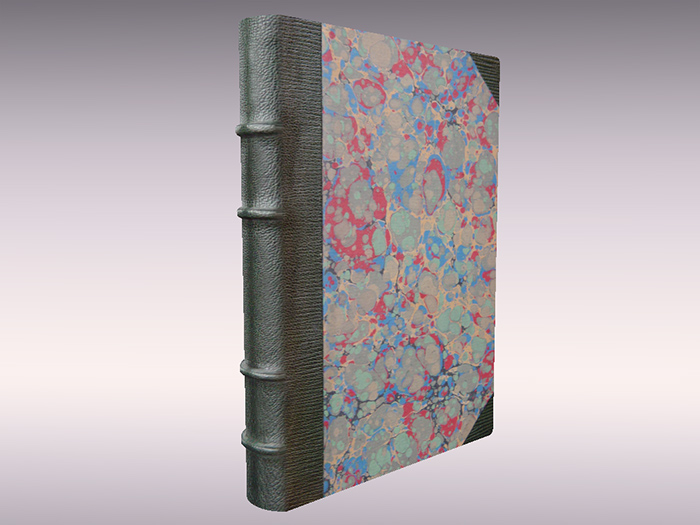 Livre Bouquin Roman Tome Décor Relié Cuir - 02 - Mesh Book