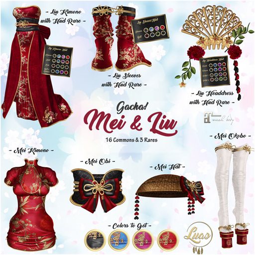 Luas Mei Obi Pink & Green