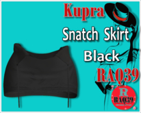 [R39] Kupra Snatch Skirt Black