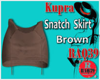 [R39] Kupra Snatch Skirt Brown
