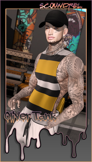 [S] Scoundrel - Oliver Tank - Yellow Striped (ADD ME)