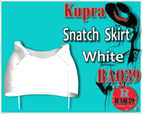 [R39] Kupra Snatch Skirt White