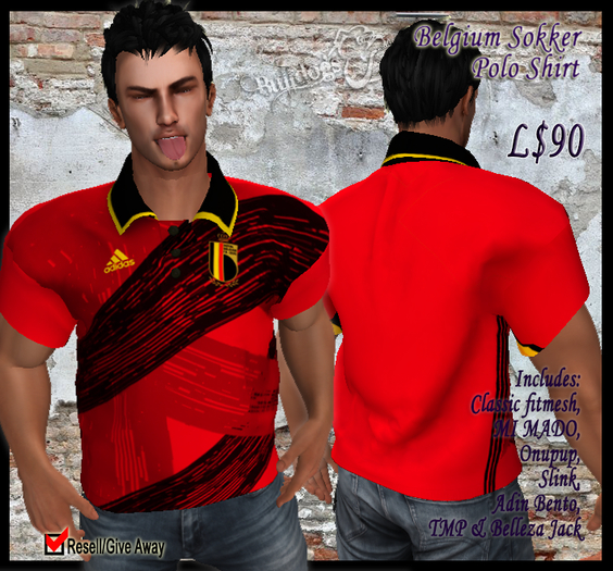 Belgium  Sokker Polo Shirt / ~Bulldogs~