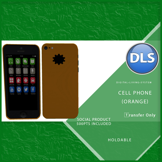 DLS Social - Cell Phone (Orange)