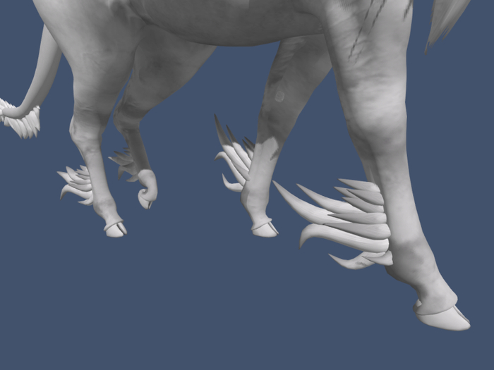 teegle horse long leg fluffs