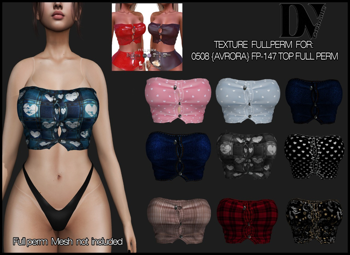 DV- 0508 {AVRORA} FP-147 TOP FULL PERM-TEXTURE