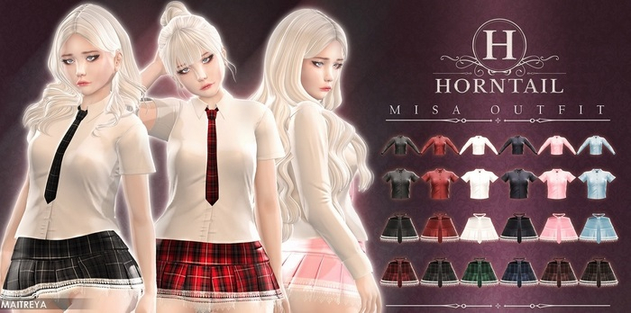 HORNTAIL - [POWDERBLUE] Misa Maitreya Shirt <BOX>