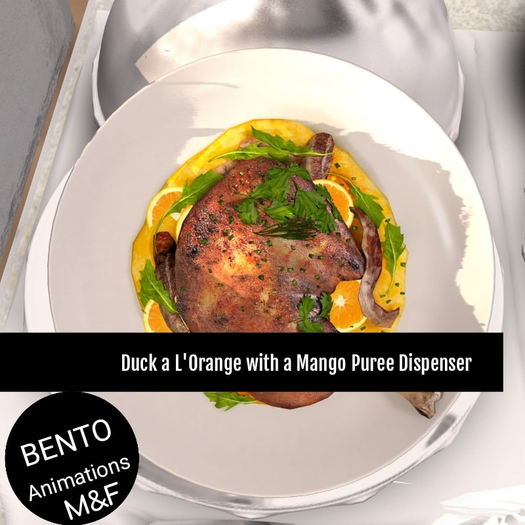 [S.S] Duck a L'Orange with a Mango Puree Dispenser