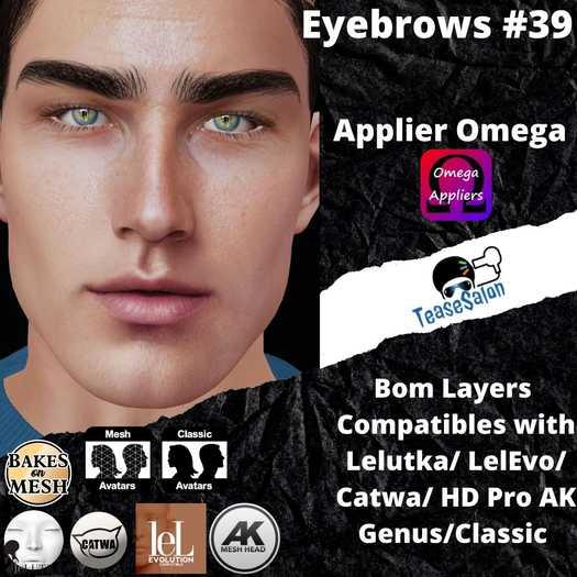 #TS# Eyebrows #39 BOM - Lel Evo/Catwa HD Pro/ Classic
