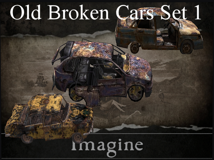 I: Old Broken Car Set 1