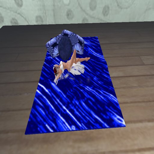 Lonely Hearts Rug - Blue