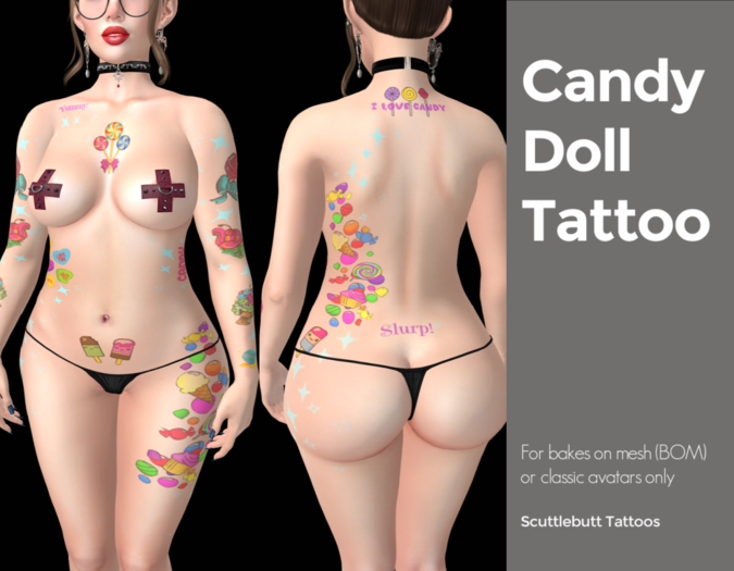 .::Scuttlebutt::. Candy Doll Tattoo