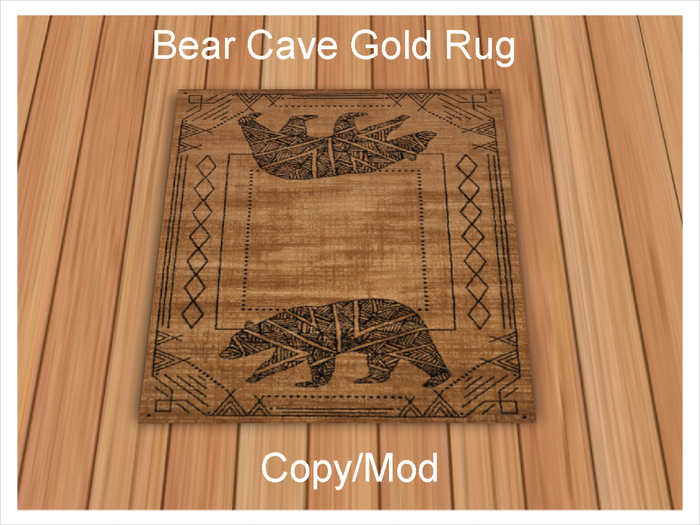 *CC* Bear Cave Gold Rug 