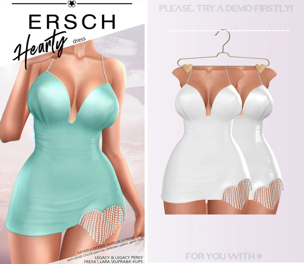 ERSCH - Hearty dress solid -white-