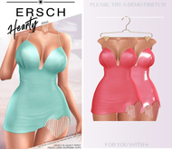 ERSCH - Hearty dress solid -hotpink-