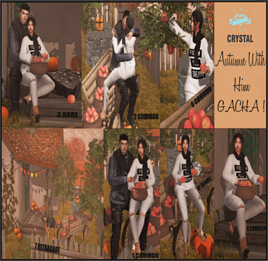 .::Crystal Poses::.Autumn With Him [6] Common