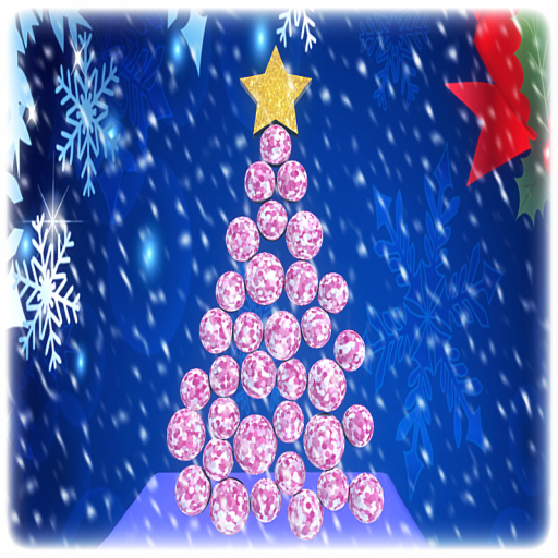 Pink Glitter Ball Tree - Hanging