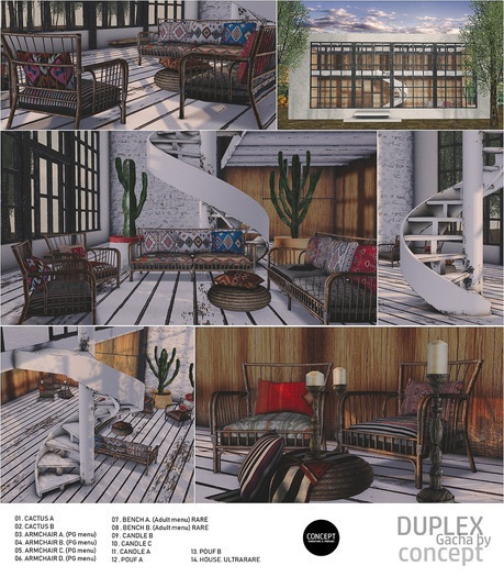Concept} *14. Duplex set. House.ULTRARARE