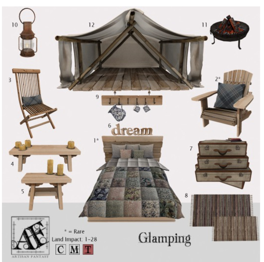 *AF* Glamping 2 - Adirondack Chair RARE