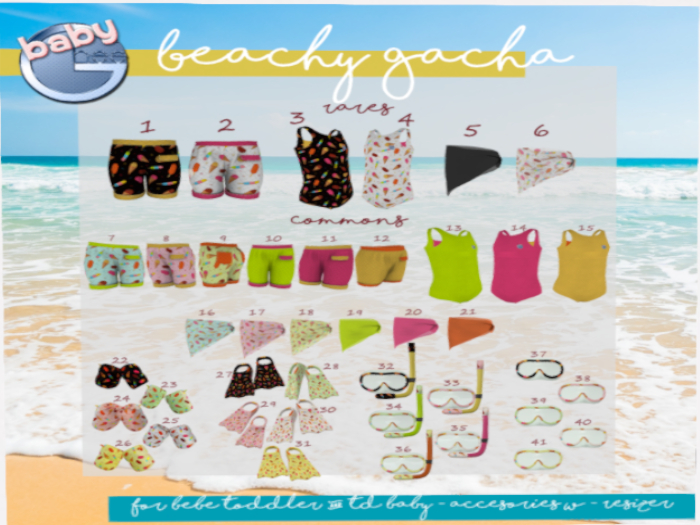 Baby Ghee - Beachy Gacha - BAG 2 B RARE