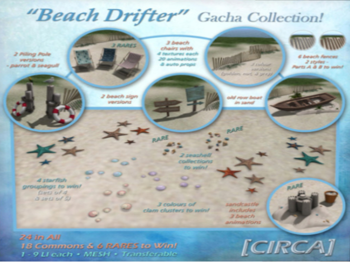 [CIRCA] - "Beach Drifter" Clam Cluster - Lavender