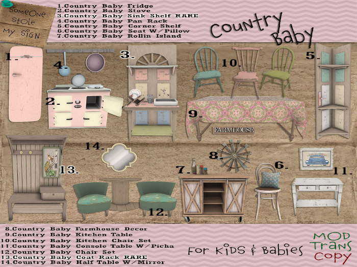 SSMS -9.Country Baby Kitchen Table boxed