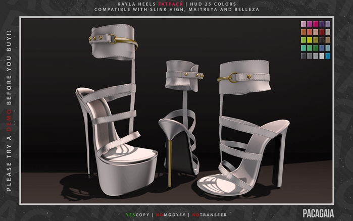 :PC: Kayla Heels [FATPACK] (wear to unpack)