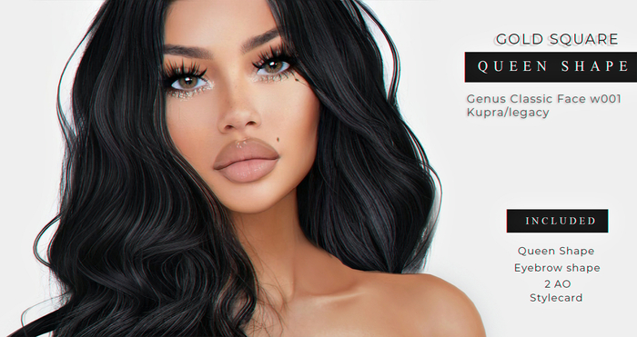 Exclusive!GoldSquare {Queen} Shape Genus Classic W001/LG/KUP