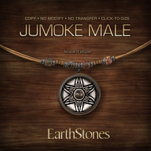 EarthStones Jumoke Male - Leopard Jasper (BOX)