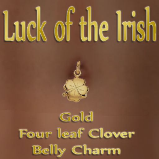 Four Leaf Clover Belly Charm