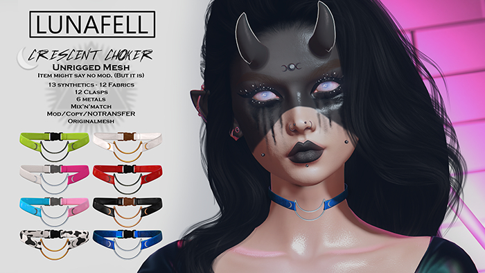 [LUNAFELL] - Crescent Choker - FULLPACK