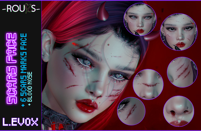 -ROUXS - Scars Set Lelutka EVOX