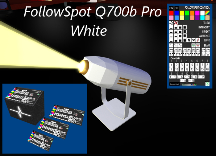 FollowSpot Q700b Professional Version - White