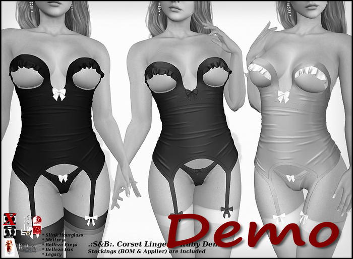 .:S&B:. Corset Lingerie Ruby Demo (unpacked)