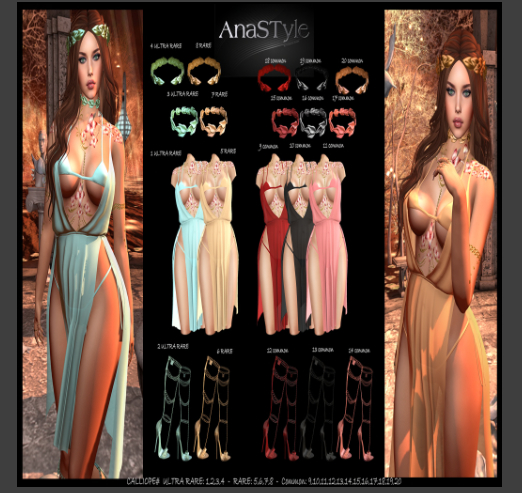 AnaSTyle - Calliope #5 Orange Dress (Maitreya) RARE