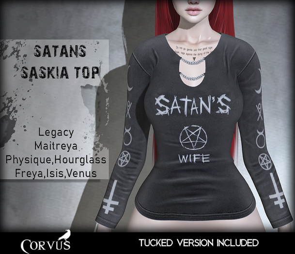 Corvus : Satans Saskia Top