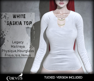 Corvus : White Saskia Top