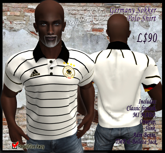 Germany Sokker Polo Shirt / ~Bulldogs~