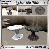Full Perm Gothic Wolf Table s-1