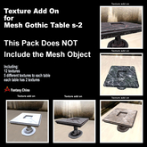 Full Perm Texture ADDON Mesh Gothic Table s-2 B