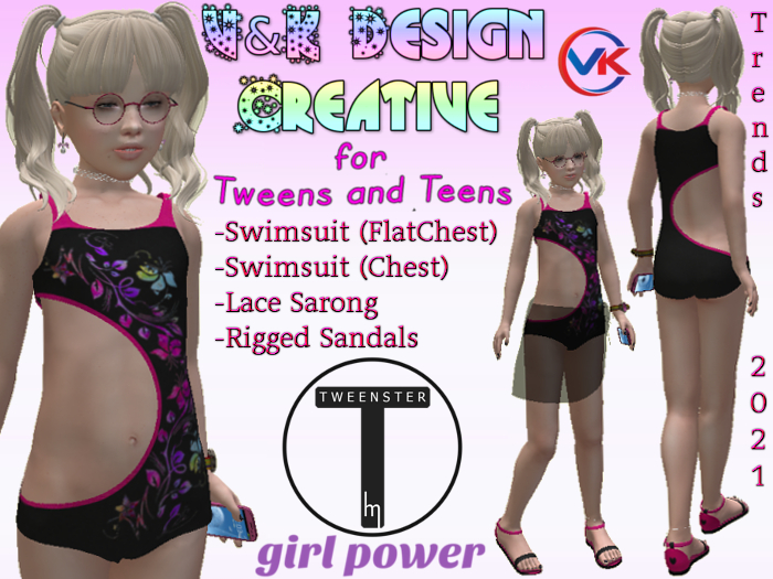 V&K Design Tweenster Tween Monika Beach Outfit