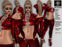 **KIM GORDON RED ROCKER STYLE COMPLET OUTFIT** (MAITREYA)