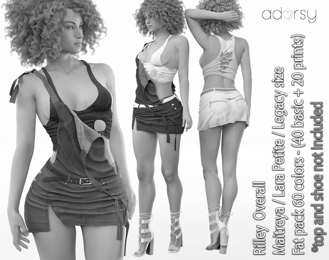 adorsy - Riley Overall DEMO - Maitreya/Legacy/Lara Petite