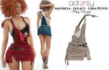 adorsy - Riley Overall Brown - Maitreya/Legacy/Lara Petite
