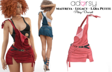 adorsy - Riley Overall Coral - Maitreya/Legacy/Lara Petite