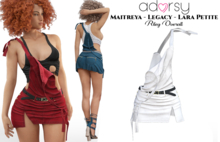 adorsy - Riley Overall White - Maitreya/Legacy/Lara Petite