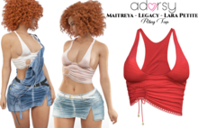 adorsy - Riley Top Red - Maitreya/Legacy/Lara Petite